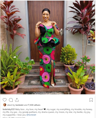 actress tonto dikeh gushes bobrisky