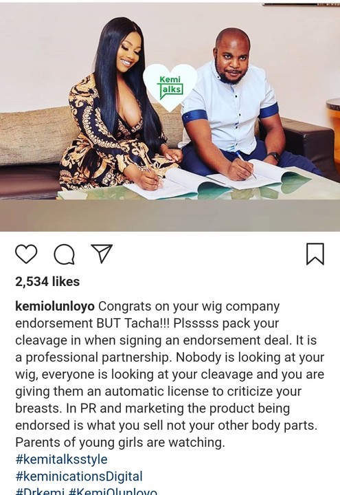 tacha new endorsement deal