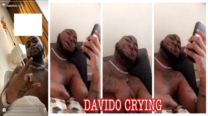 davido cries out